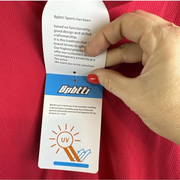 NEW bpbtti Women’s X-Large Cycling Shirt Short Sleeves Red Biking XL Athletic - Picture 7 of 9